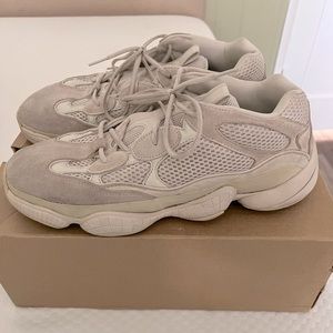 Yeezy 500 blush size 12, 7.5/10 condition! Authentic and comes with original box